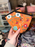 Orange Flower Coozie