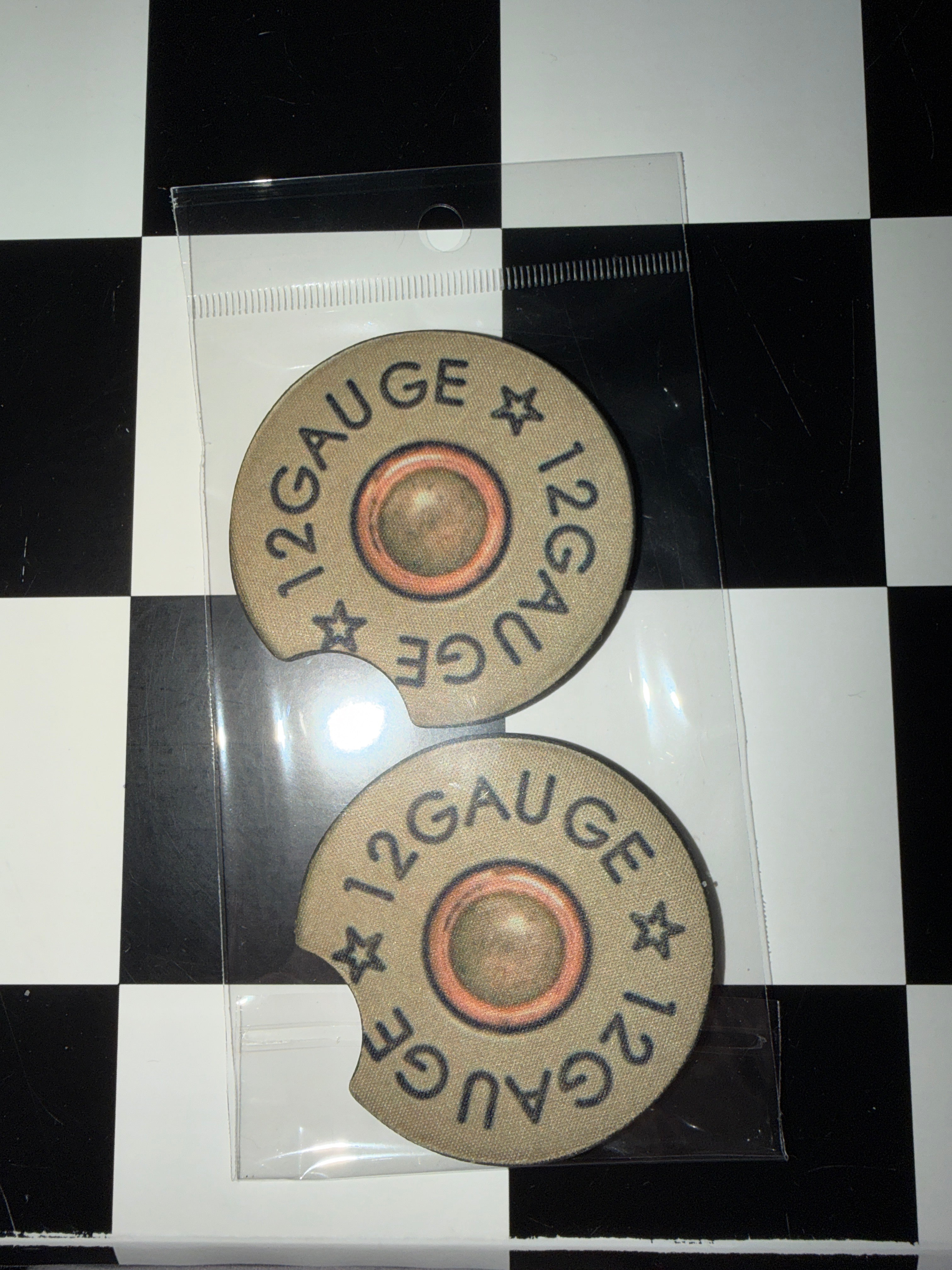 12 Gauge Shell Car Coaster Set