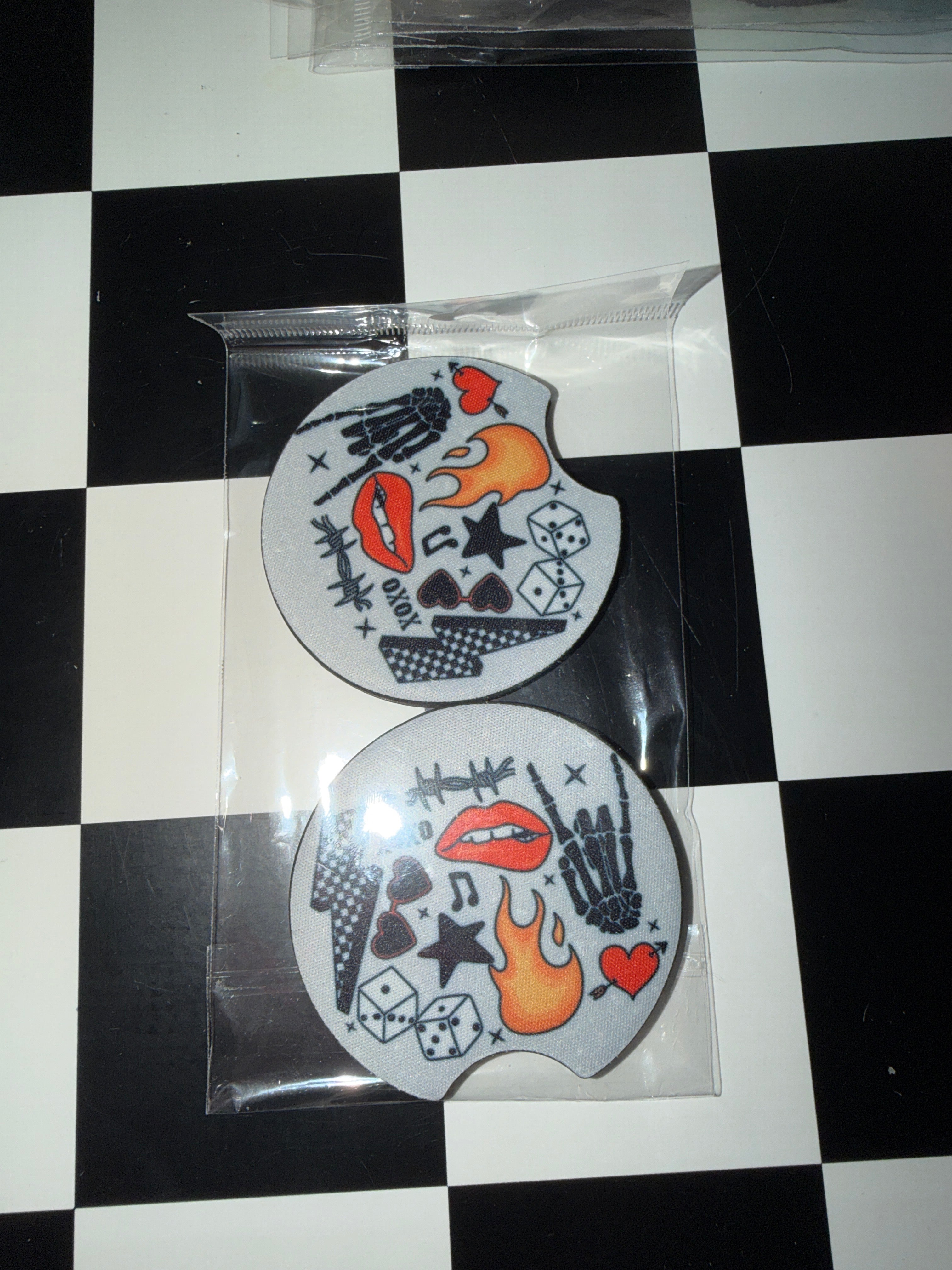 Rock & Roll Dice Car Coaster Set