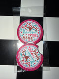 Beautiful Crazy Mama Car Coaster Set