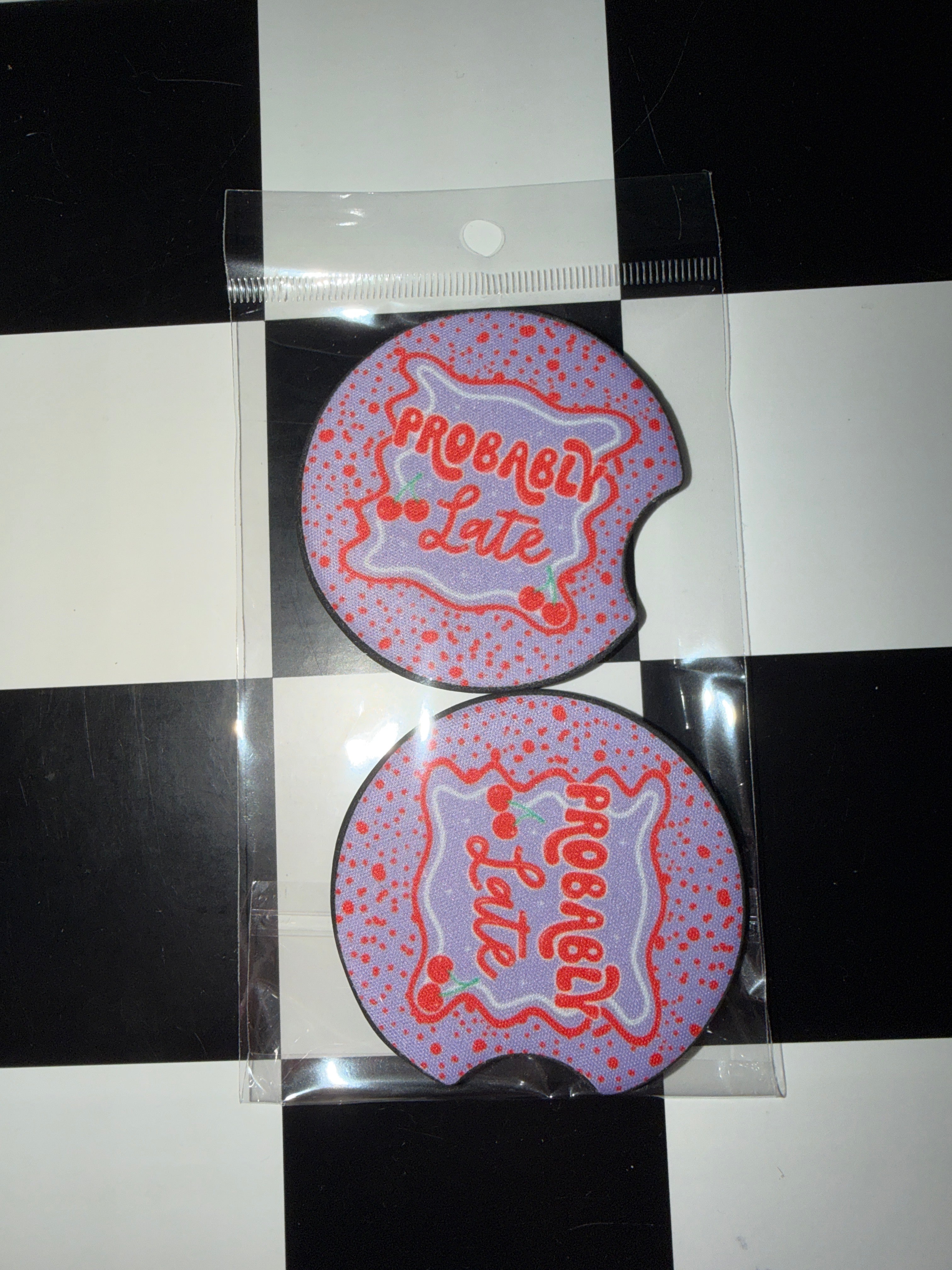Probably Late Car Coaster Set