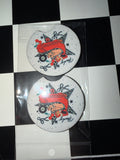 Cherry Boot Bow Car Coaster Set