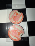 Maybe Iced Coffee Car Coaster Set