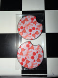 Cherry Bow Car Coaster Set