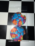 Rainbow Dog Paw Car Coaster Set