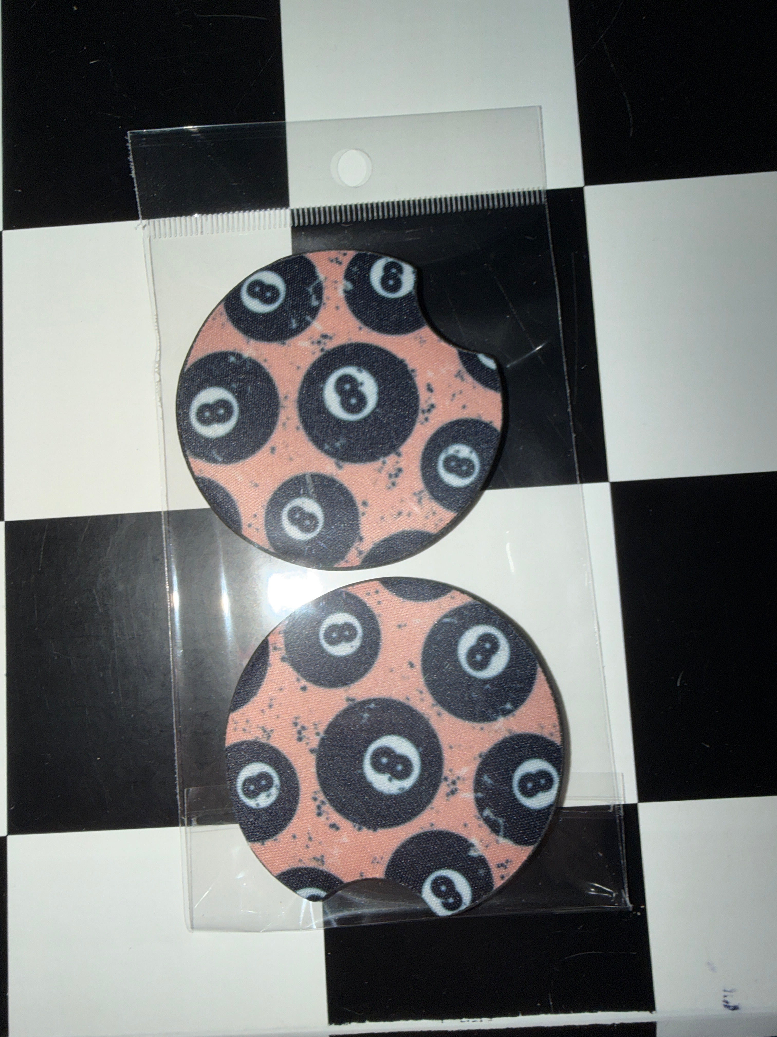 8 Ball Car Coaster Set