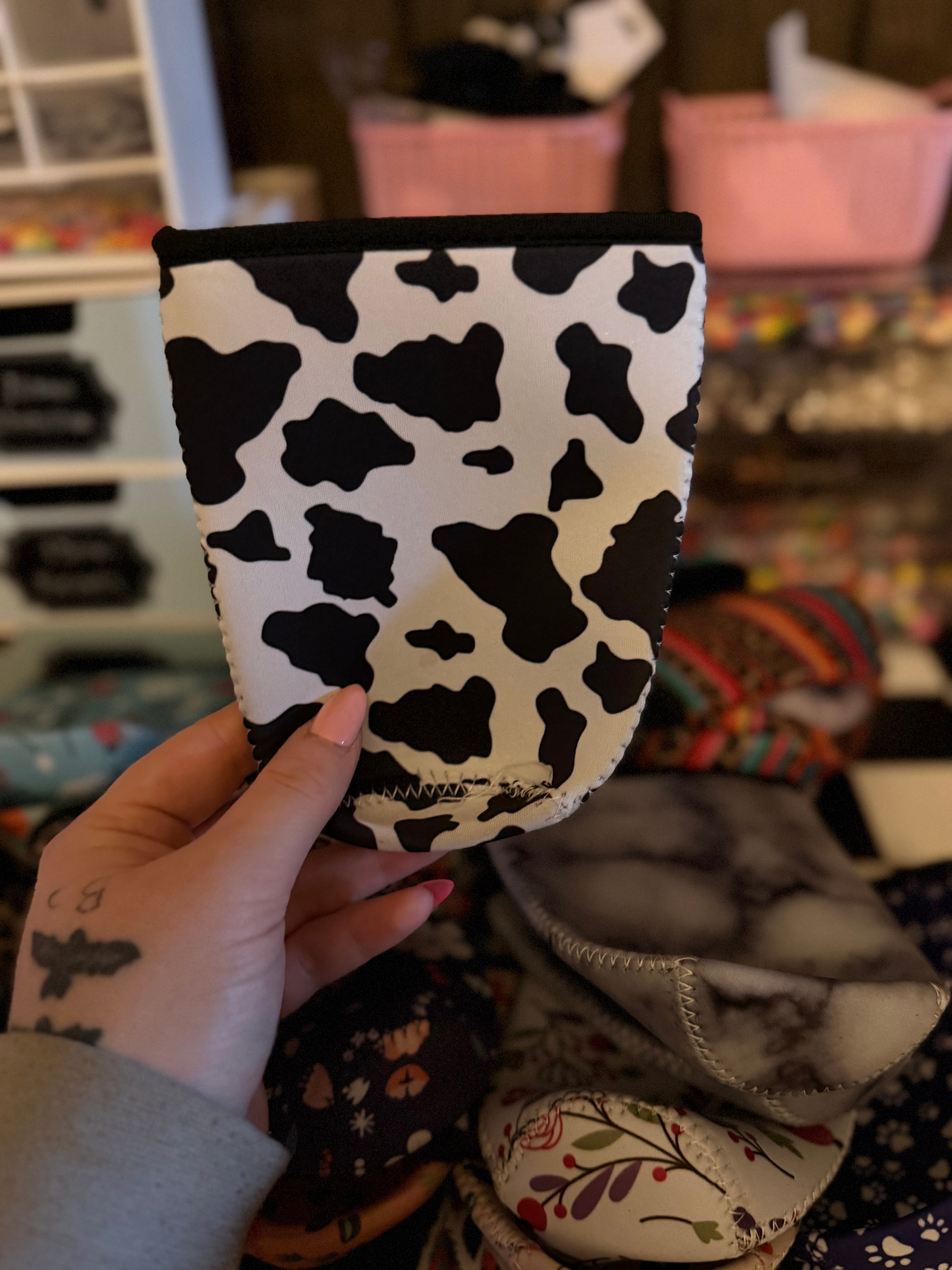 Cow Print Coozie